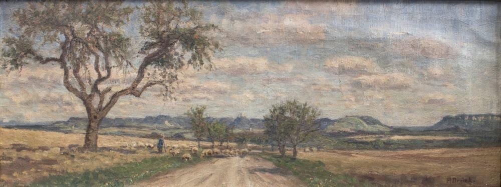 Hermann Drück comparable auction result: hermann dr ck 1856 1931 sch fer auf der schw bischen alb