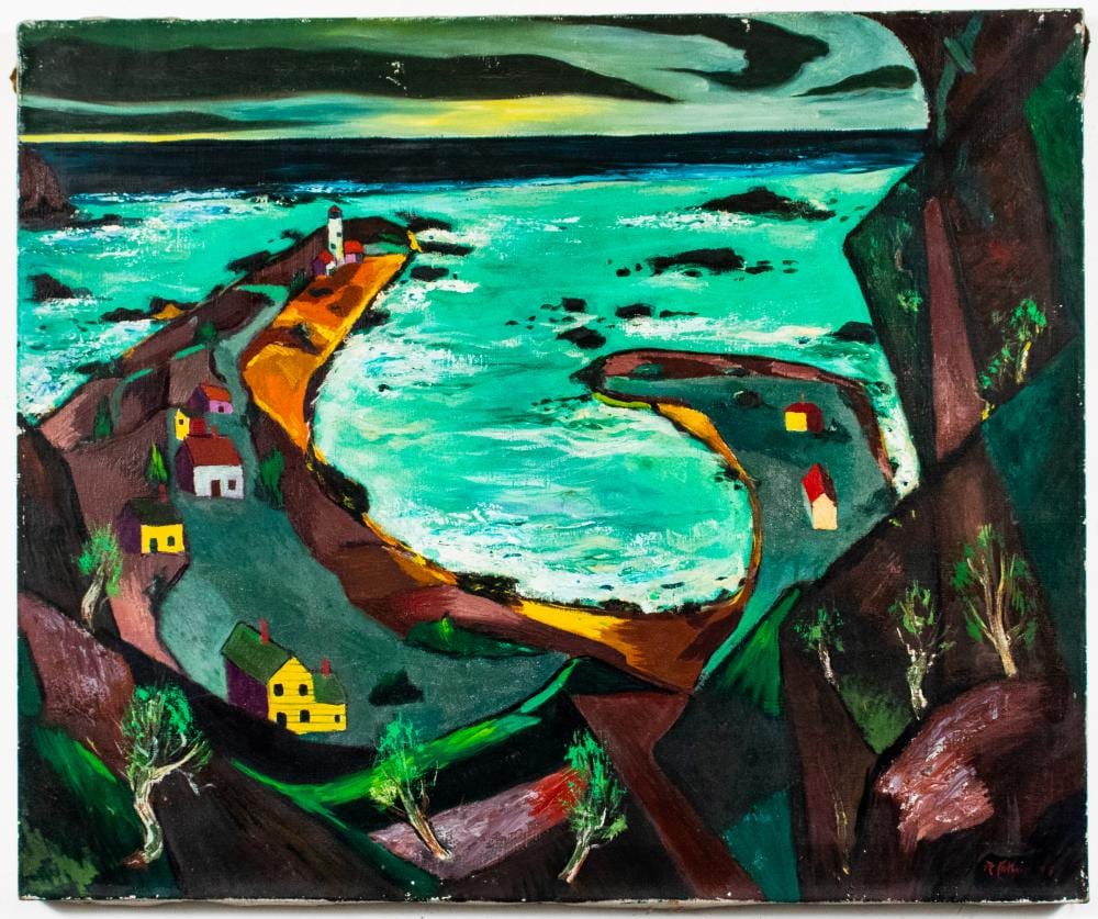 Revington Arthur comparable auction result: revington arthur white sea oil on canvas