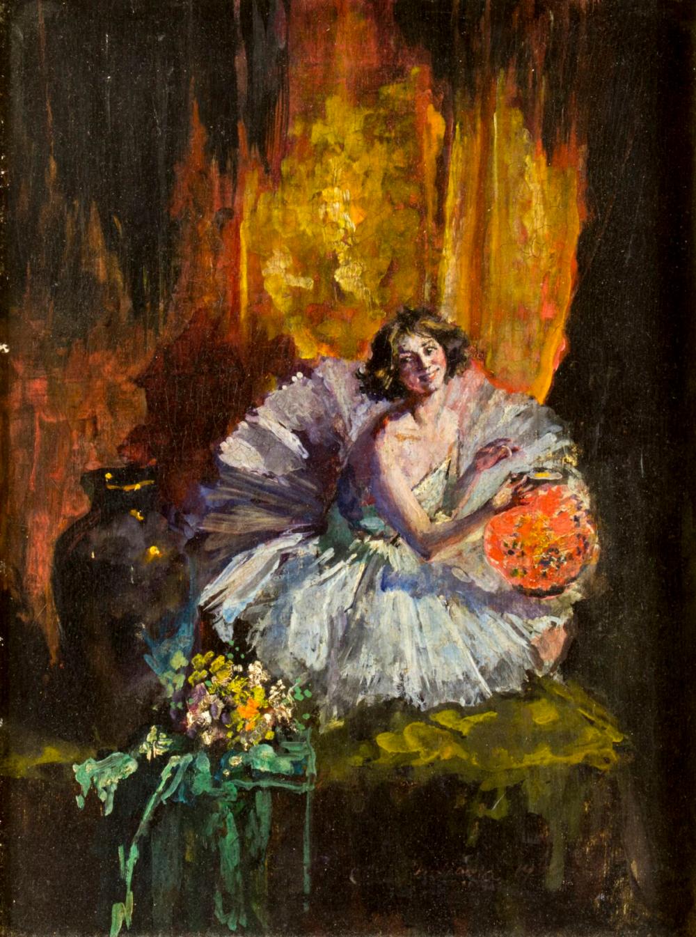 Indiana Gyberson comparable auction result: indiana gyberson il ny france 1883 1962 oil painting