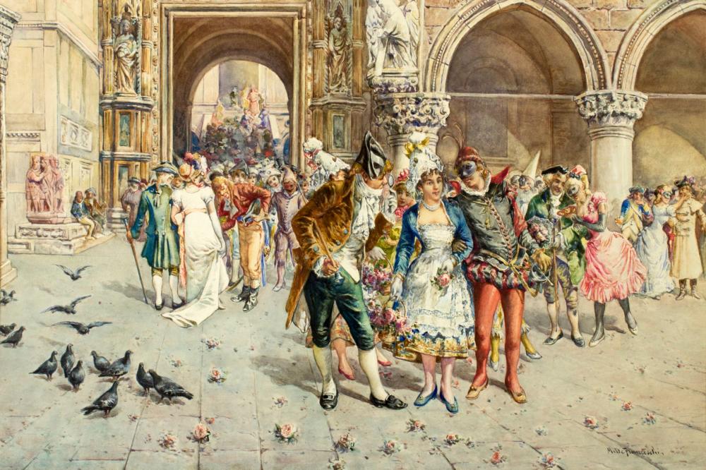 Mariano de Franceschi comparable auction result: mariano de franceschi italy 1849 1896 watercolor on paper