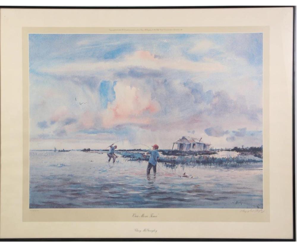 Clay McGaughy comparable auction result: clay mcgaughy one more time signed print