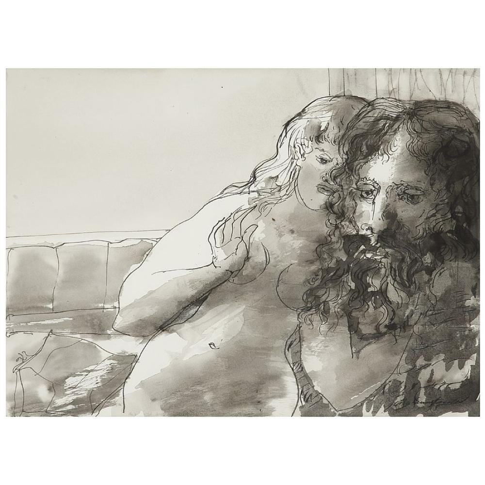 Edmond Dubrunfaut comparable auction result: edmond dubrunfaut 1920 2007 jupiter et th tis 1984 ink and ink wash on paper signed lower left 28 x 38 cm 11 x 14 15 16 in a