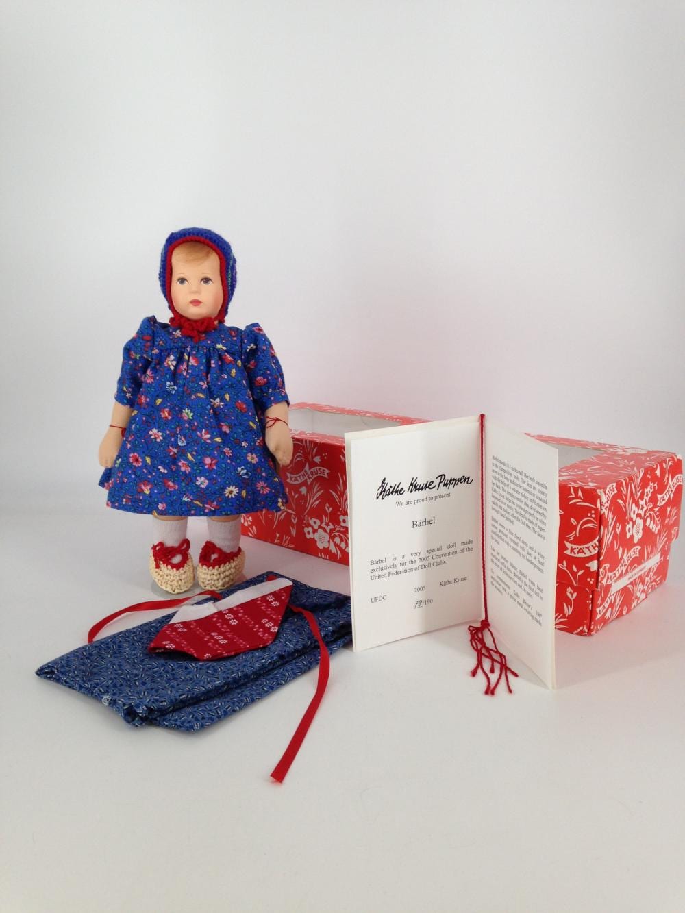 Käthe Kruse comparable auction result: 10 5 k the kruse b rbel made for the 2005 united federation of doll clubs convention and to commemorate kathe kruse s 100th anniv