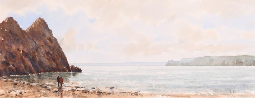 Thomas (1909) Carr comparable auction result: tom carr 1909 1999 irish a beach view watercolour signed t carr 8 x 19