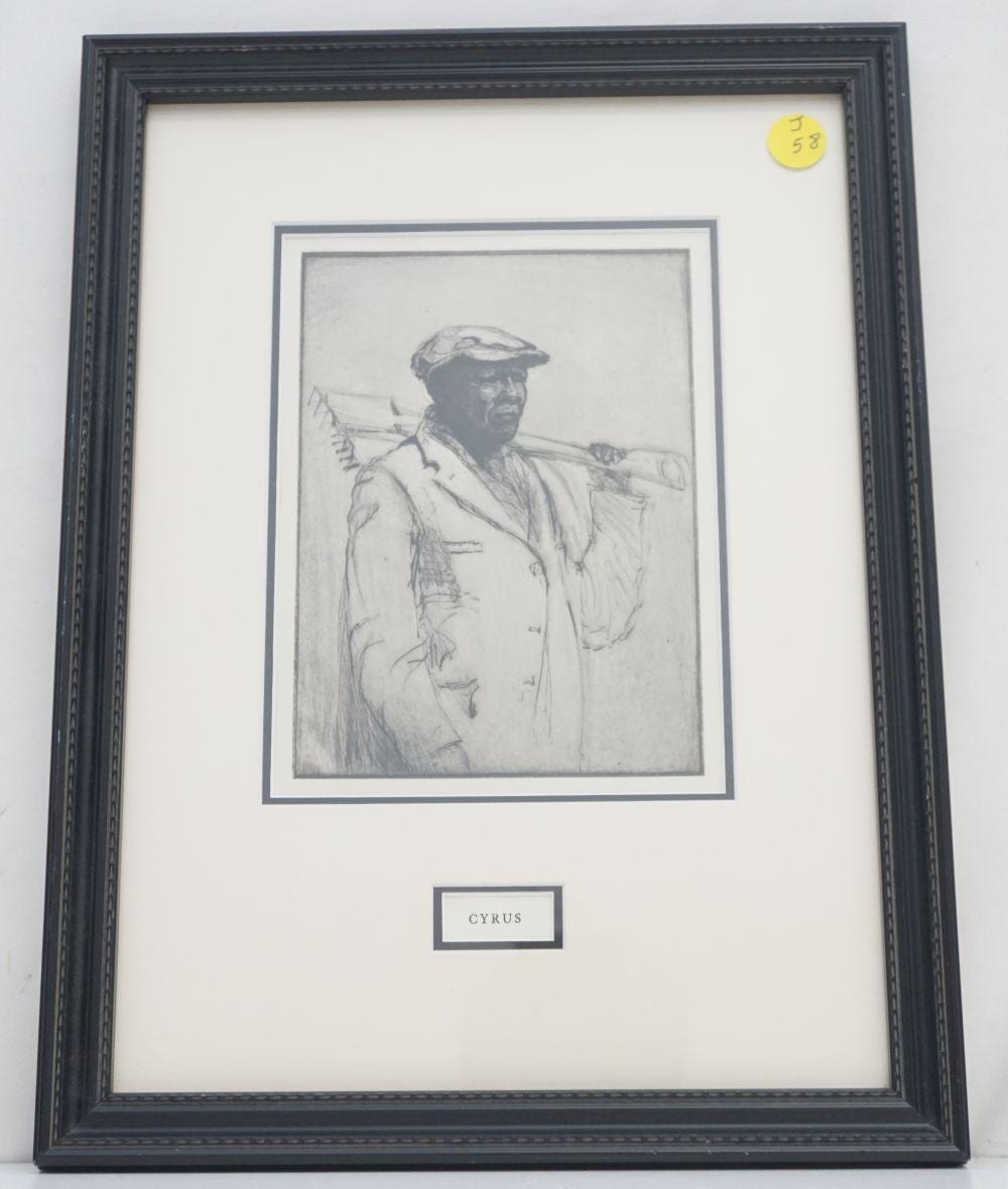 Cyrus Cuneo comparable auction result: cyrus elizabeth o neill verner print