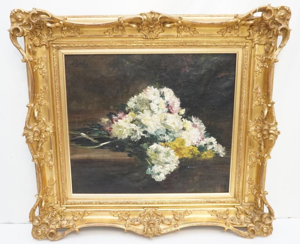 Alfred Rouby comparable auction result: alfred rouby french 1849 1909 oil on canvas still life