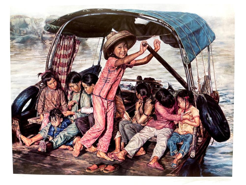 Ming Wai comparable auction result: ming wai sanpan limited edition signed lithograph
