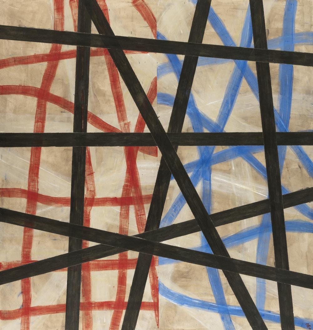 Francisco Castro Leñero comparable auction result: francisco castro le ero n en 1954 sans titre 1993 acrylique sur