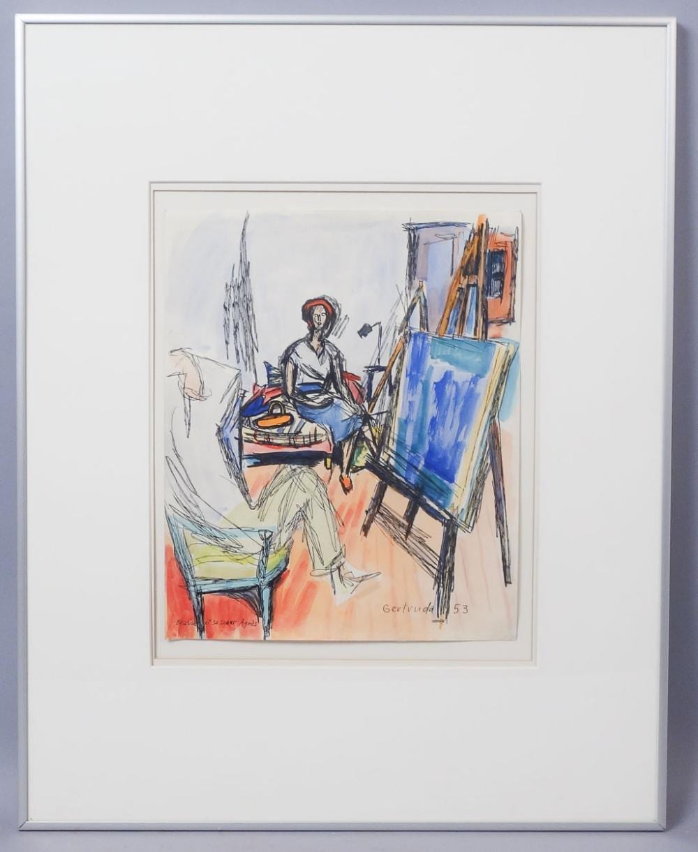 Gertruda Gruberova comparable auction result: gertruda gruberova brasilier et sa soer painting