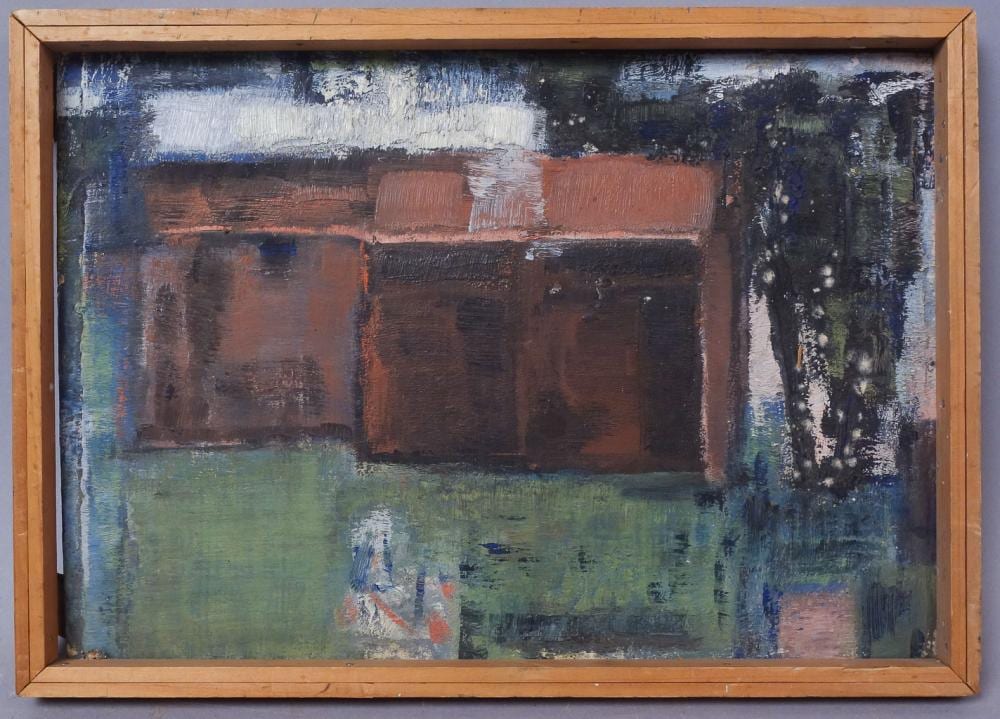 Gertruda Gruberova comparable auction result: gertruda gruberova oil on canvas of a house