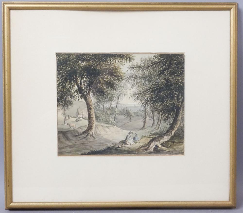 John Robert Cozens comparable auction result: john robert cozens original landscape painting 1794