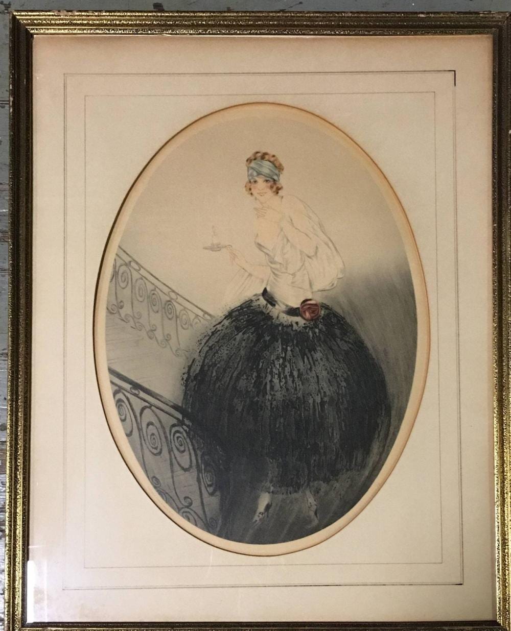 Jean (1925) Gilles comparable auction result: jean gilles print bon soir