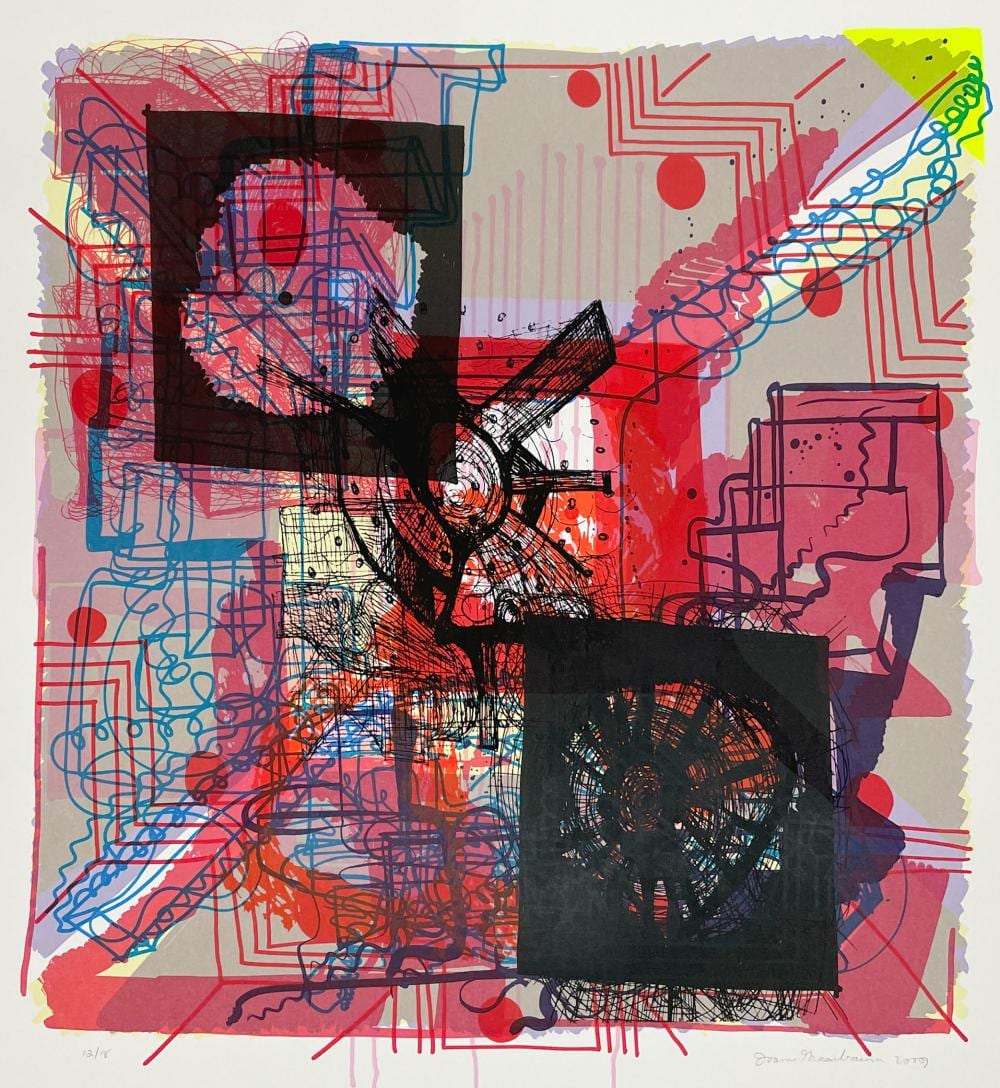 joanne greenbaum silkscreen on 320 gram coventry rag paper · Capsule Gallery Auction · 2021-01-28 Joanne Greenbaum comparable auction result: joanne greenbaum silkscreen on 320 gram coventry rag paper