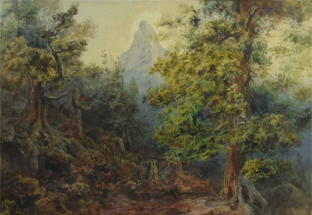Arthur Croft comparable auction result: arthur croft british 1828 1902 mountain landscape