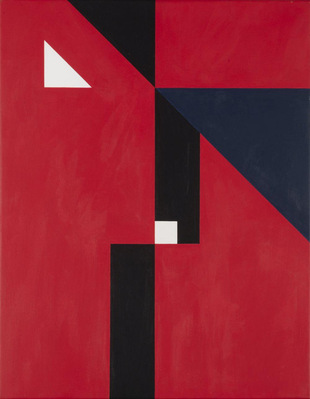 André Goffin comparable auction result: andr goffin n en 1930 triangle et carr blanc huile sur toile sign e dat e et
