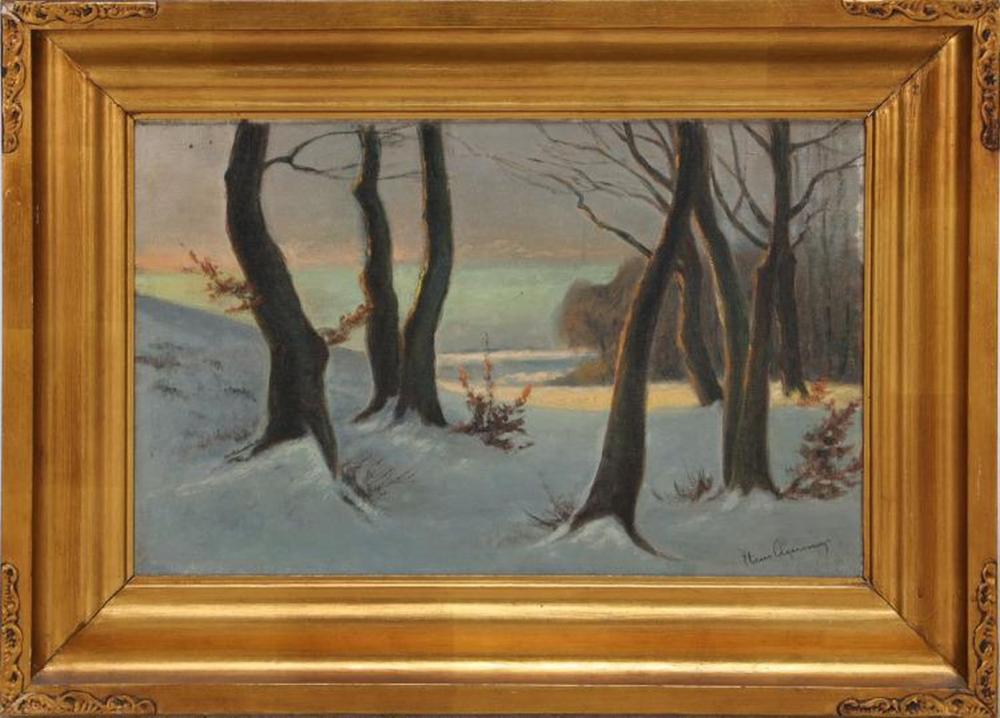 hans agersnap 1857 1925 winterevening oil on canvas sig app 33x51 cm · Auktionshaus Rosenlund · 2021-02-06 Hans Agersnap comparable auction result: hans agersnap 1857 1925 winterevening oil on canvas sig app 33x51 cm