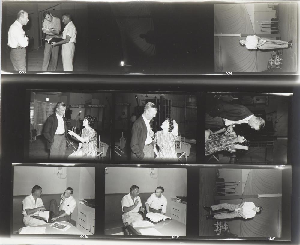 Gordon De Lisle comparable auction result: gordon de lisle 1923 2002 on the beach film set fred astaire ava gardner gregory peck and director stanley kramer silver brom