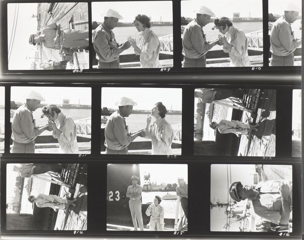 Gordon De Lisle comparable auction result: gordon de lisle 1923 2002 on the beach film set gregory peck and ava gardner at the melbourne docks silver bromide print