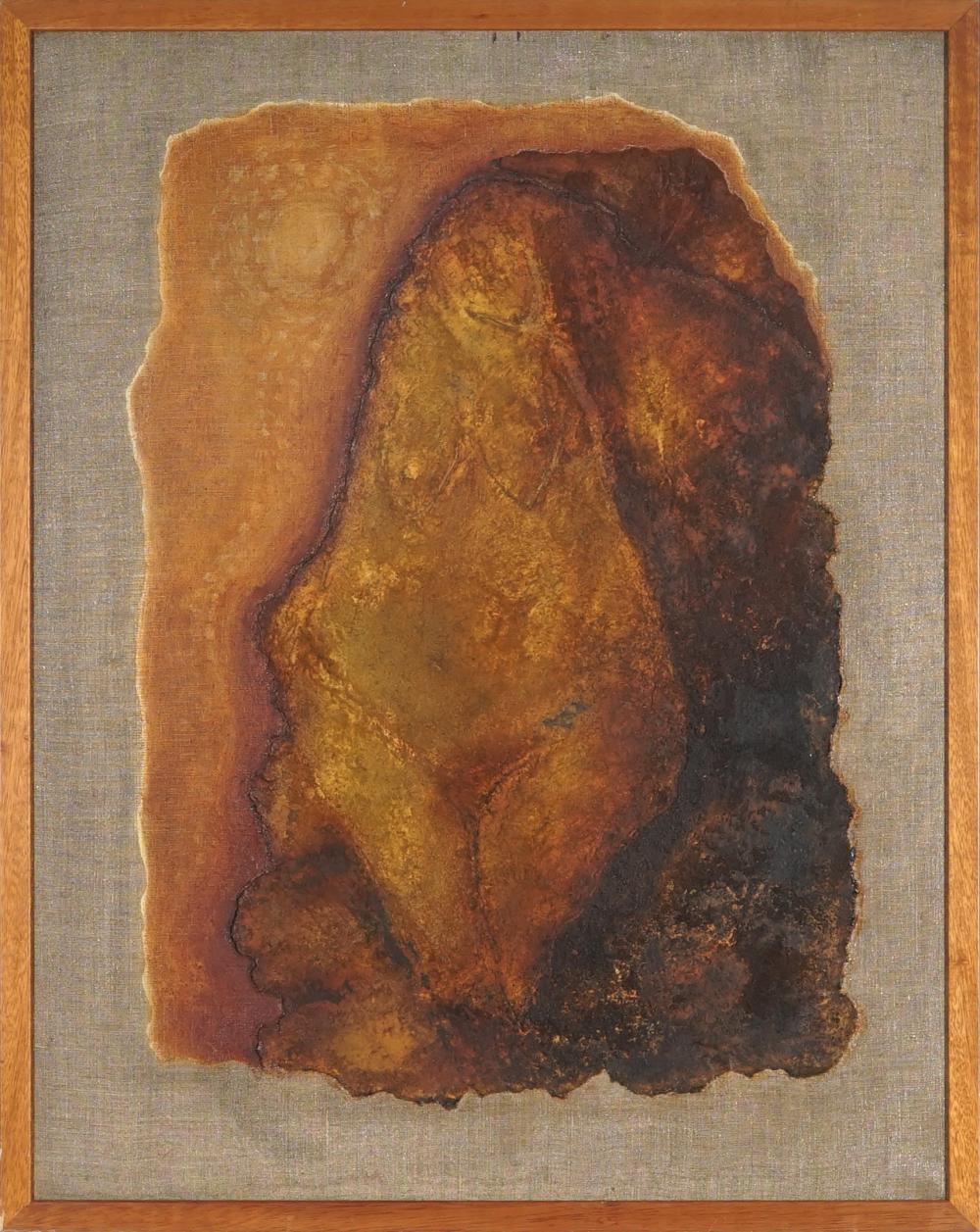 Karen Casey comparable auction result: karen casey 1956 fecundity 1992 mixed media on canvas 70 x 55 cm signed and dated verso