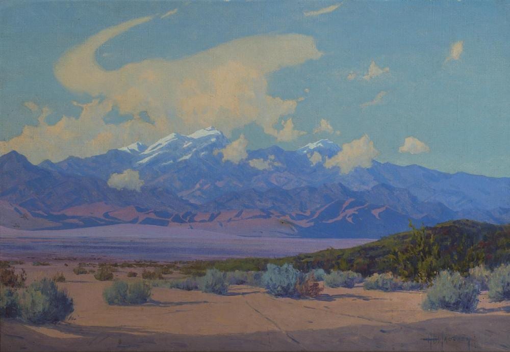 Harry B. Wagoner comparable auction result: harry b wagoner am 1889 1950 desert vista oil on canvas framed 17 5 8 x 25 5 8 sight 25 5 8 x 33 5 8 framed