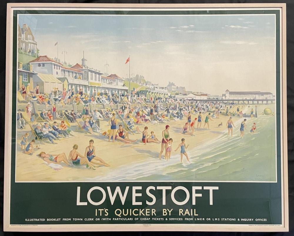 Charles Ernest Cundall comparable auction result: charles ernest cundall lowestoft lner poster