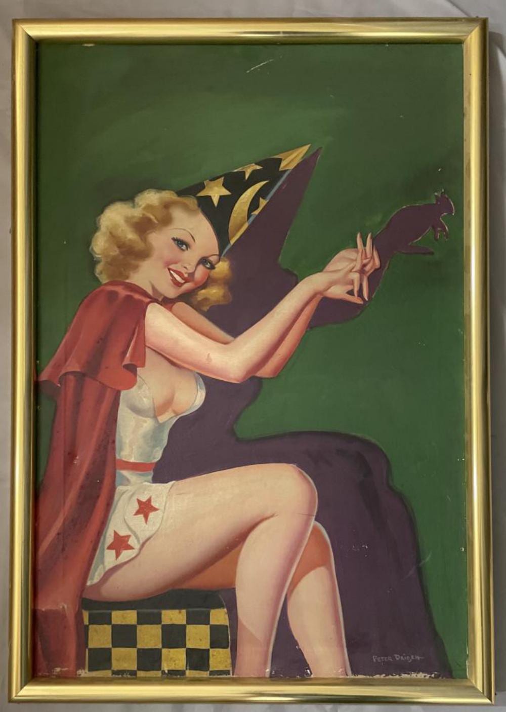 peter driben pin up illustration oil on canvas · Weiss Auctions · 2021-02-10 Peter Driben comparable auction result: peter driben pin up illustration oil on canvas