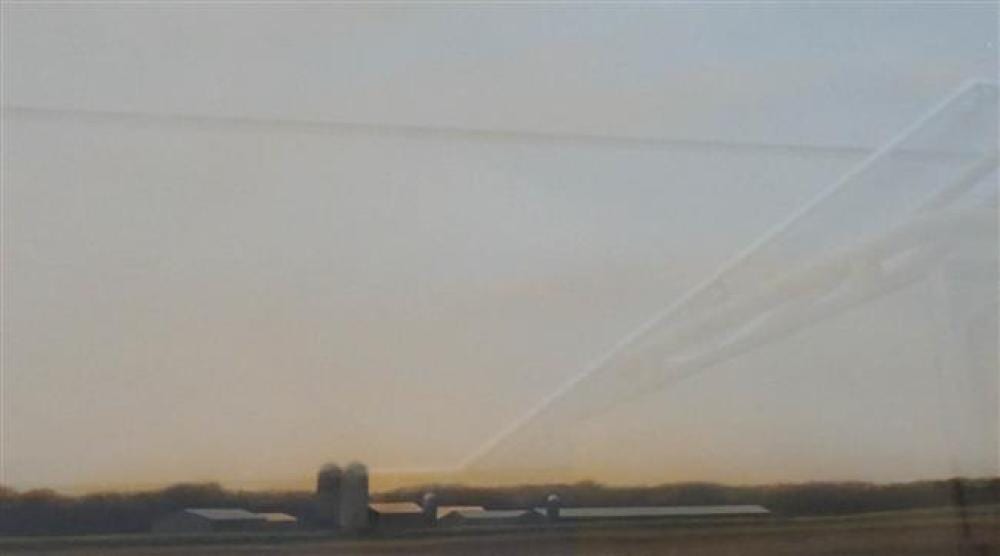 Scott Cameron comparable auction result: scott cameron american b 1946 sunset over a farm oil and pastel on paper framed 24 1 4 x 33 inches