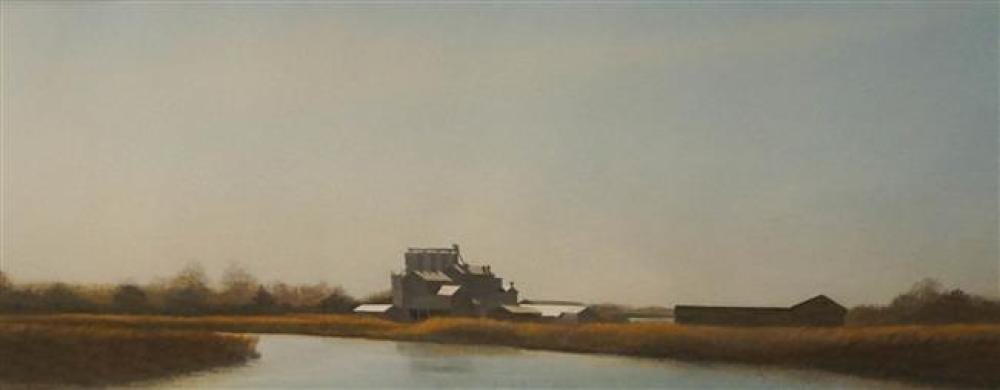 Scott Cameron comparable auction result: scott cameron american b 1946 farm landscape oil and pastel on paper framed 16 x 26 1 4 inches