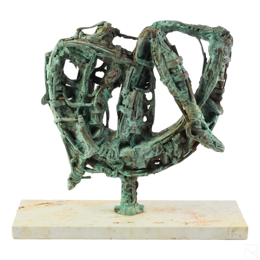 Naum Knop comparable auction result: naum knop 1917 1993 abstract bronze sculpture