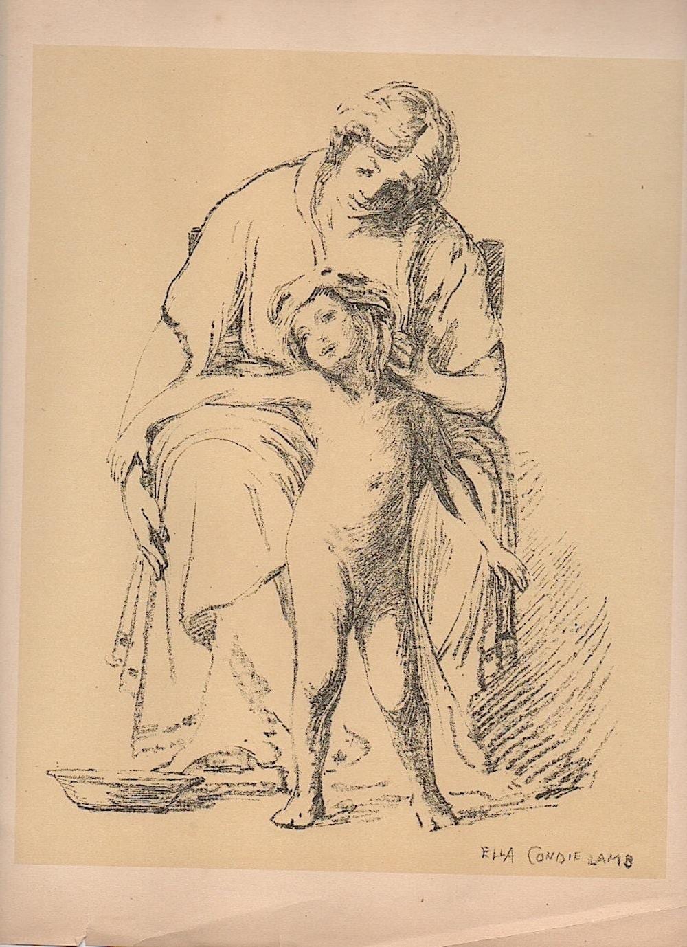 Ella Condie Lamb comparable auction result: ella condie lamb lithograph