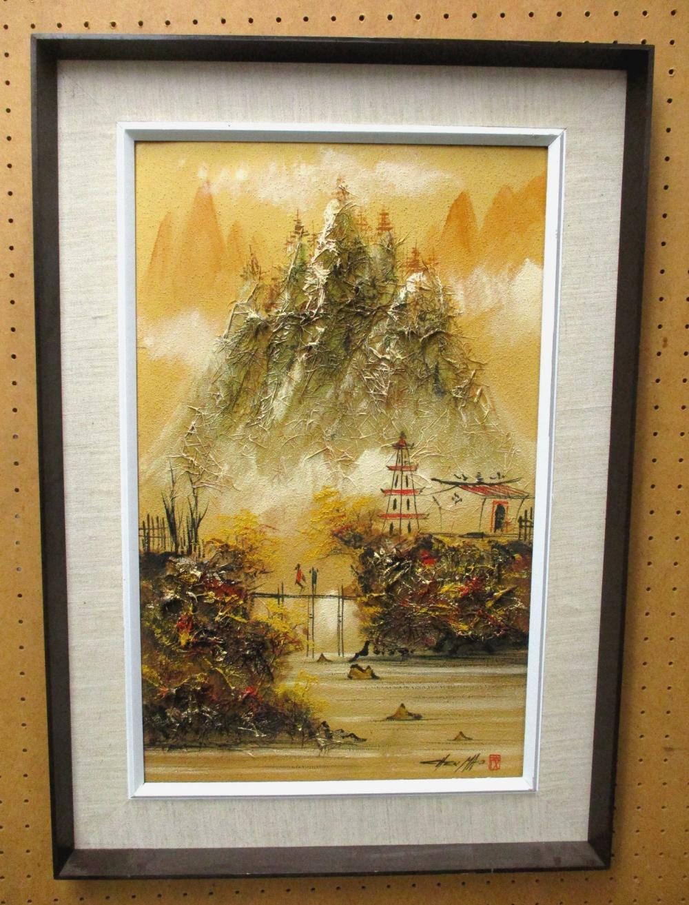 Chen Mao comparable auction result: chen mao chinese 1942 2011 oil and horsehair painting on canvas 15 x24