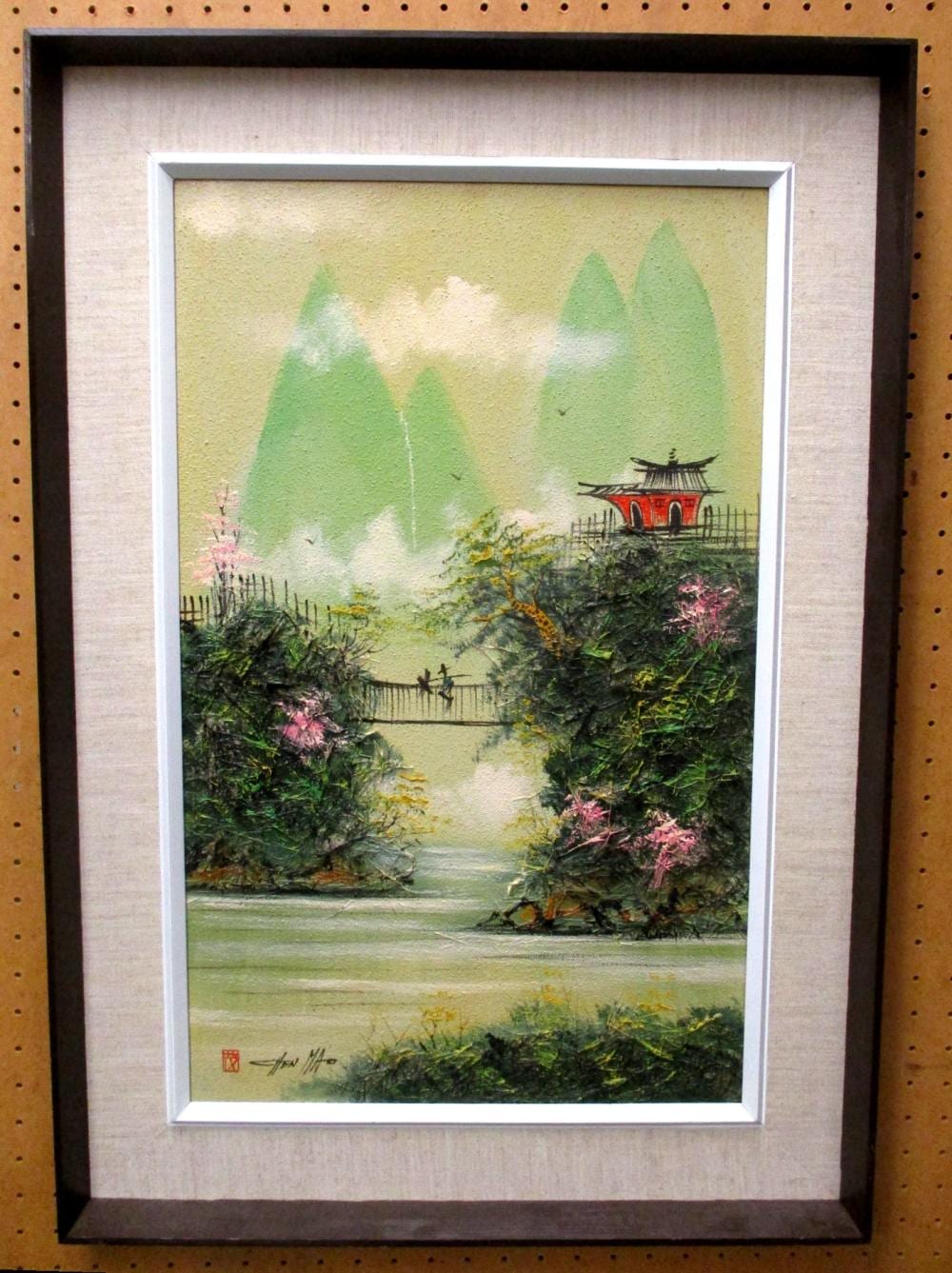 Chen Mao comparable auction result: chen mao chinese 1942 2011 oil and horsehair painting on canvas 15 x 24
