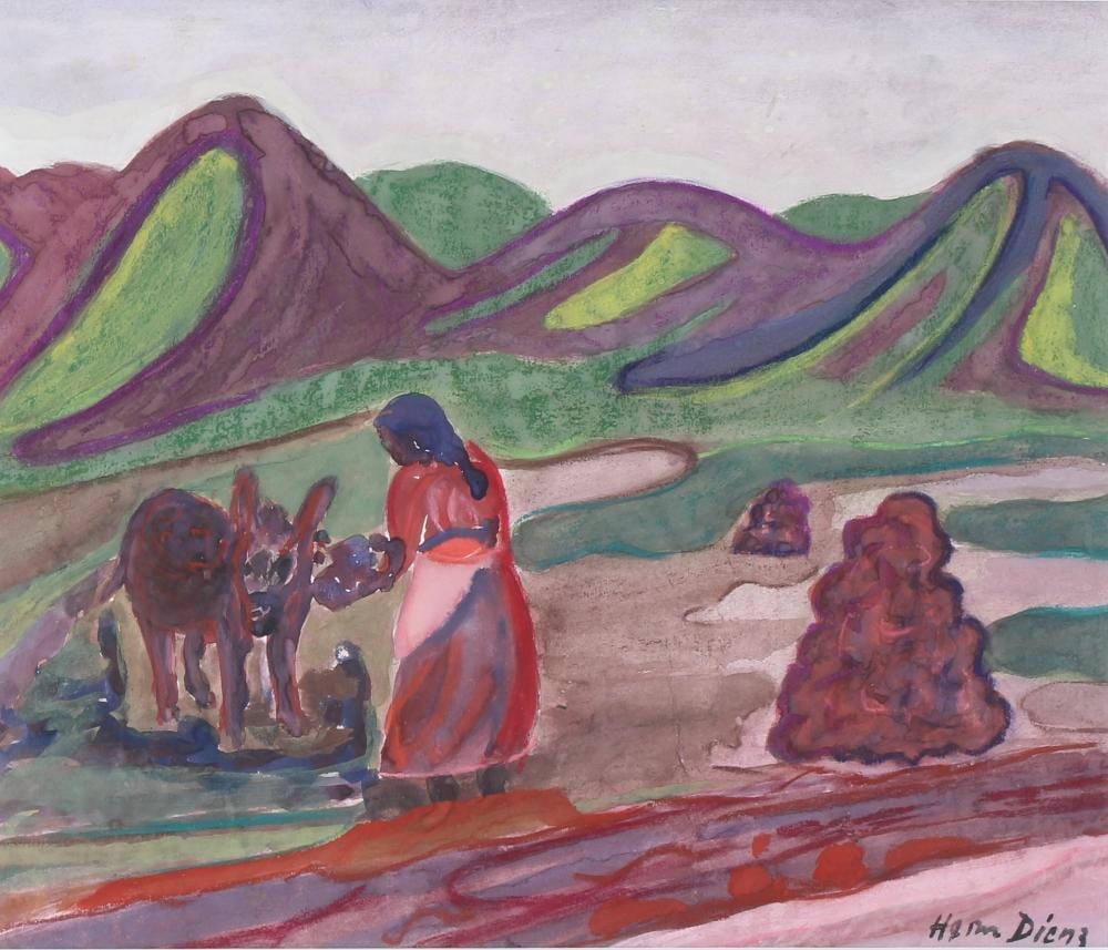 herm dienz 1891 1980 bauernpaar mit pferd und kuh · Antikauktion Krefeld · 2021-02-20 Herm Dienz comparable auction result: herm dienz 1891 1980 bauernpaar mit pferd und kuh