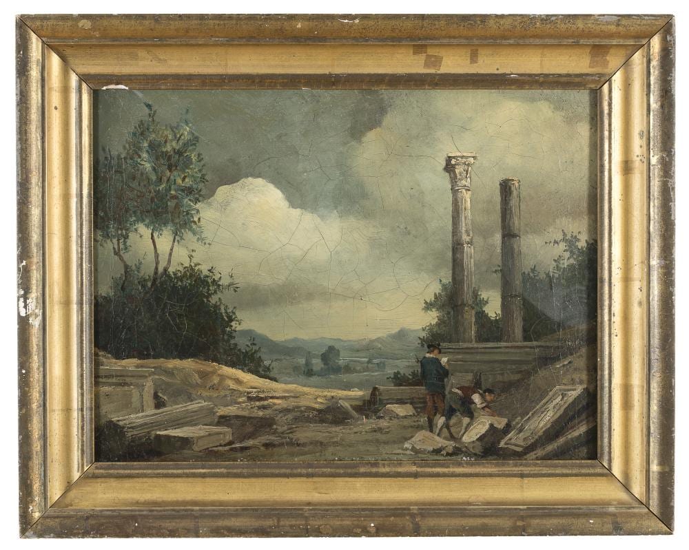 oil painting of painters of classical ruins by pietro leidi · Casa d'Aste Babuino · 2021-02-18 Pietro Leidi comparable auction result: oil painting of painters of classical ruins by pietro leidi