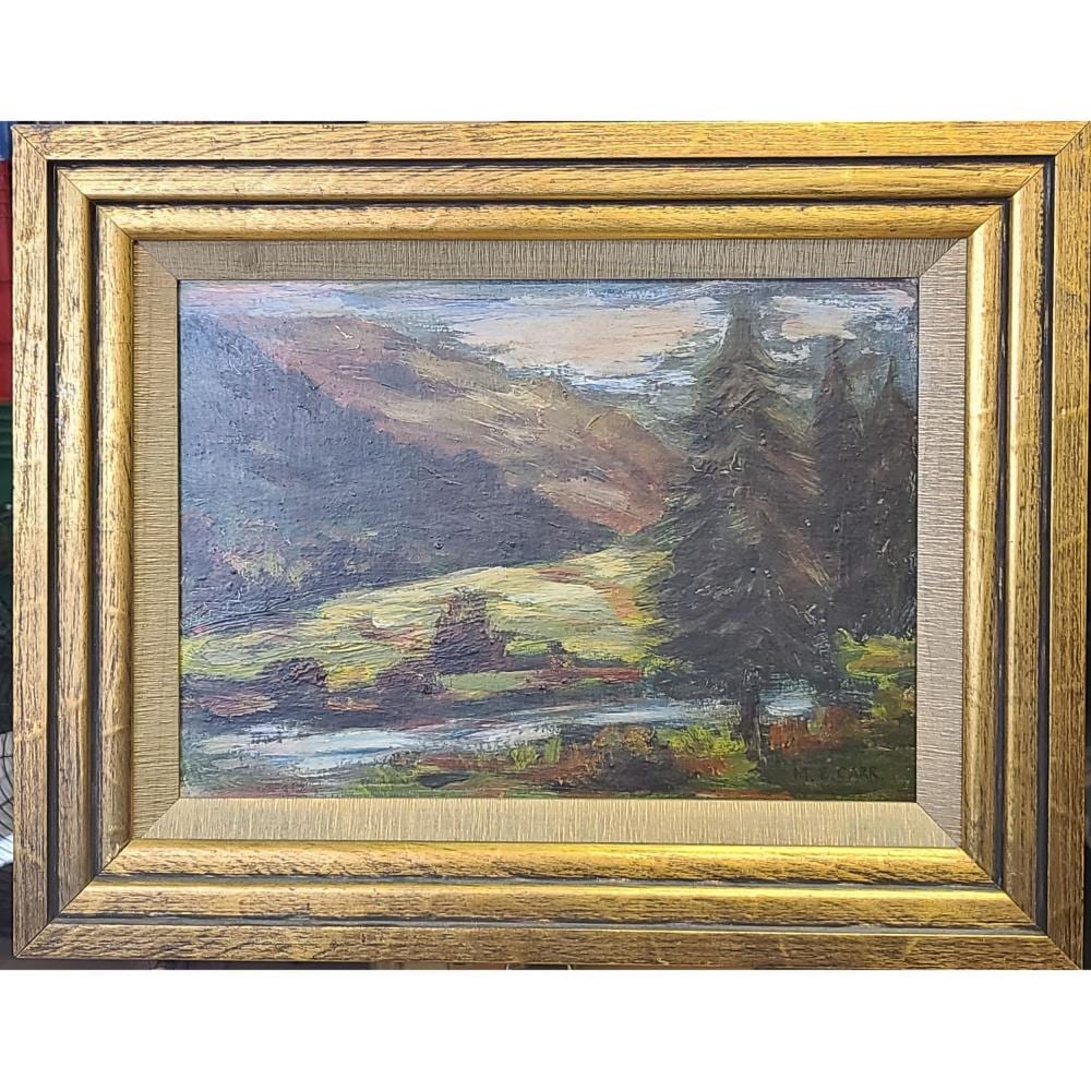 Landscape Painting Signed E.M. Carr Possibly Emily Carr sold by RB Fine Arts, lot 163 — auction record photograph