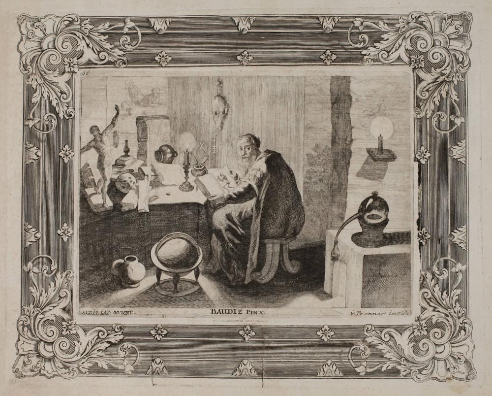 Anton Joseph von Prenner comparable auction result: anton joseph von prenner in der gelehrtenstube