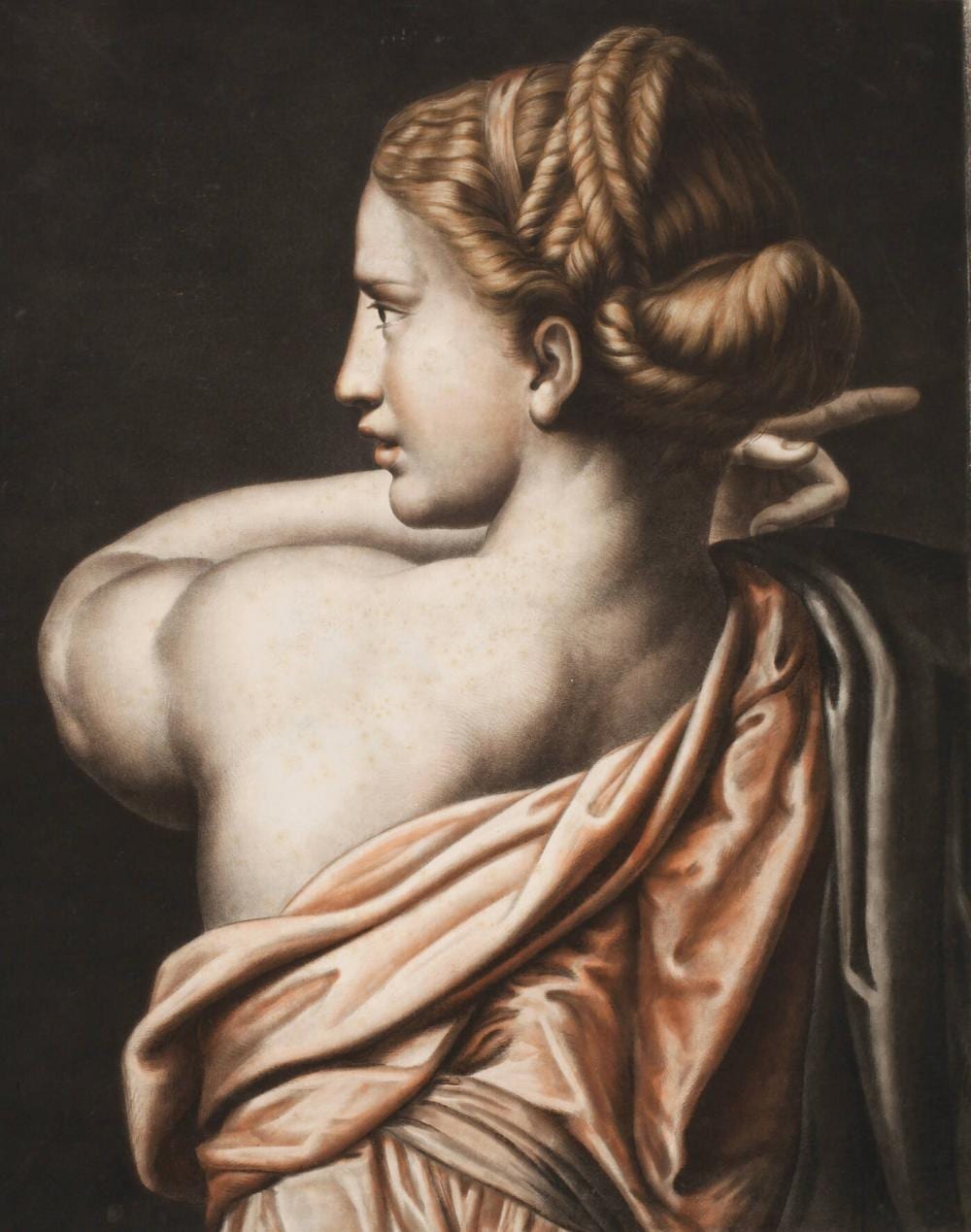Pierre Michel Alix comparable auction result: pierre michel alix attr damenportrait