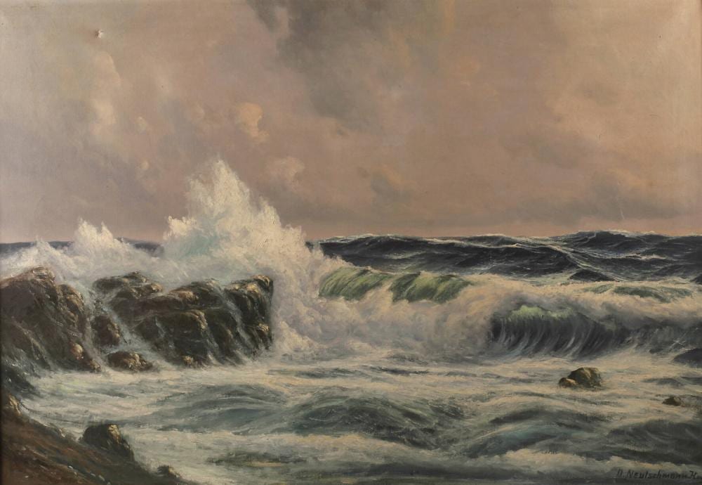 Otto Neutschmann comparable auction result: otto neutschmann attr meereswogen