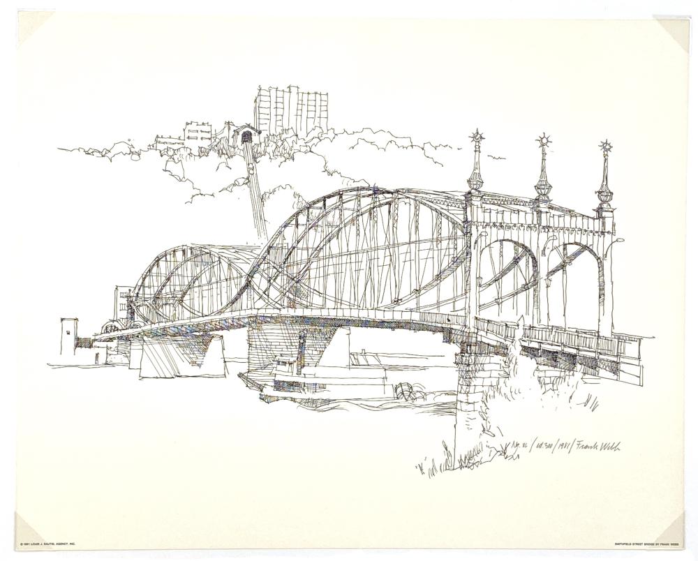 frank webb smithfield street bridge ltd ed print · Bradford's · 2021-02-21 Frank Webb comparable auction result: frank webb smithfield street bridge ltd ed print