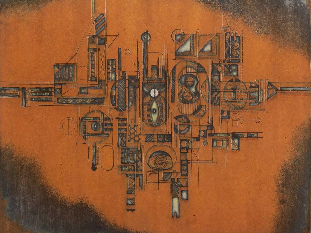 Dirk Meerkotter comparable auction result: dirk meerkotter sa 1922 2017 3 x lithographs abstracts signed dated 74 numbered 13 25 in pencil 43 x 53 sheet size each