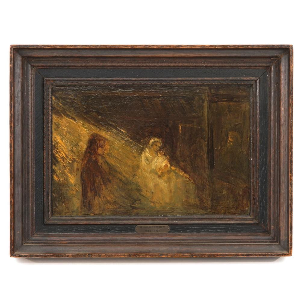 Henricus Antonius van Meegeren comparable auction result: a signed oil on panel painting