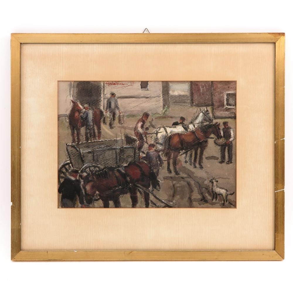 Gerhardus Bernardus Josephus Westermann comparable auction result: a signed drawing