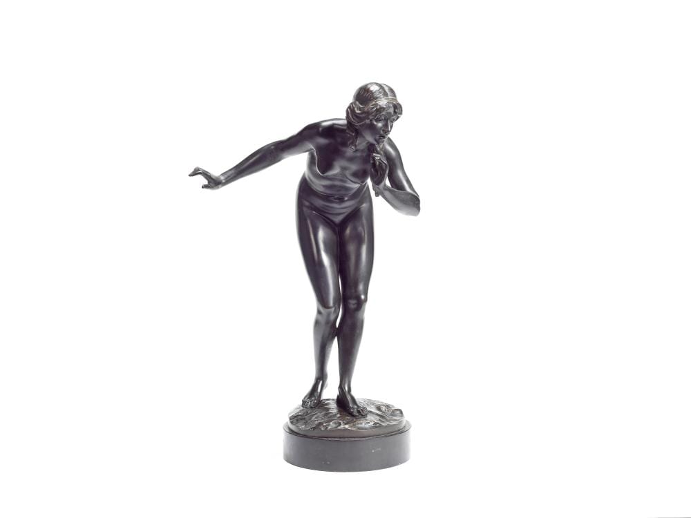 Martin (1865) Götze comparable auction result: martin g tze german 1865 1931 a patinated bronze figure of die stille the quiet