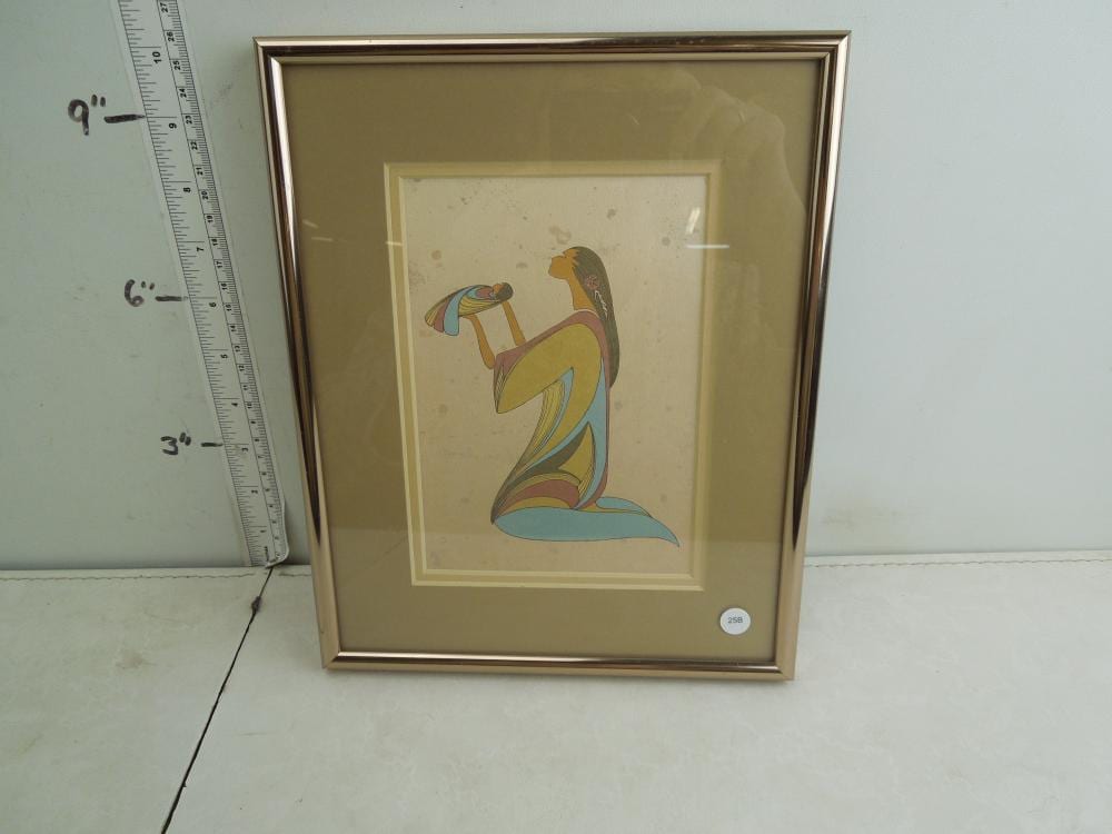approx 8 x 10 framed print of indian mother and child by maxine noel · Richard L. Edwards Auctioneer · 2021-02-08 Maxine Noel comparable auction result: approx 8 x 10 framed print of indian mother and child by maxine noel