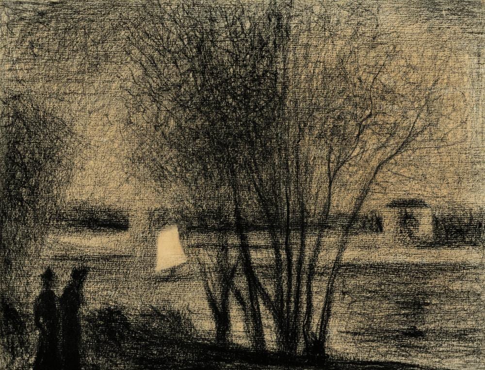 Georges Seurat (1859-1891) - La voile blanche comparable sale