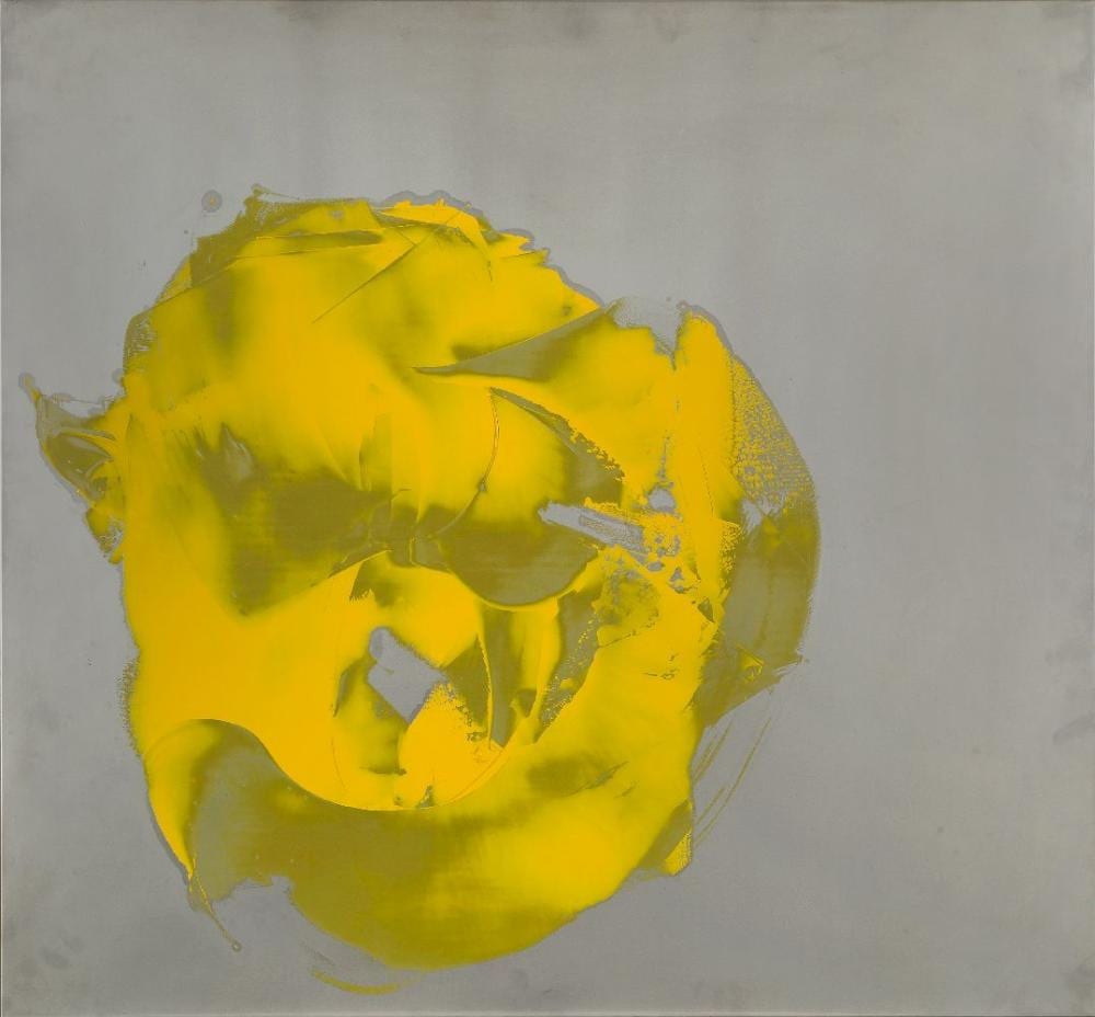 Paul Goodwin comparable auction result: paul goodwin british b 1951 yellow flint 2003 oil on stainless steel panel signed dated a