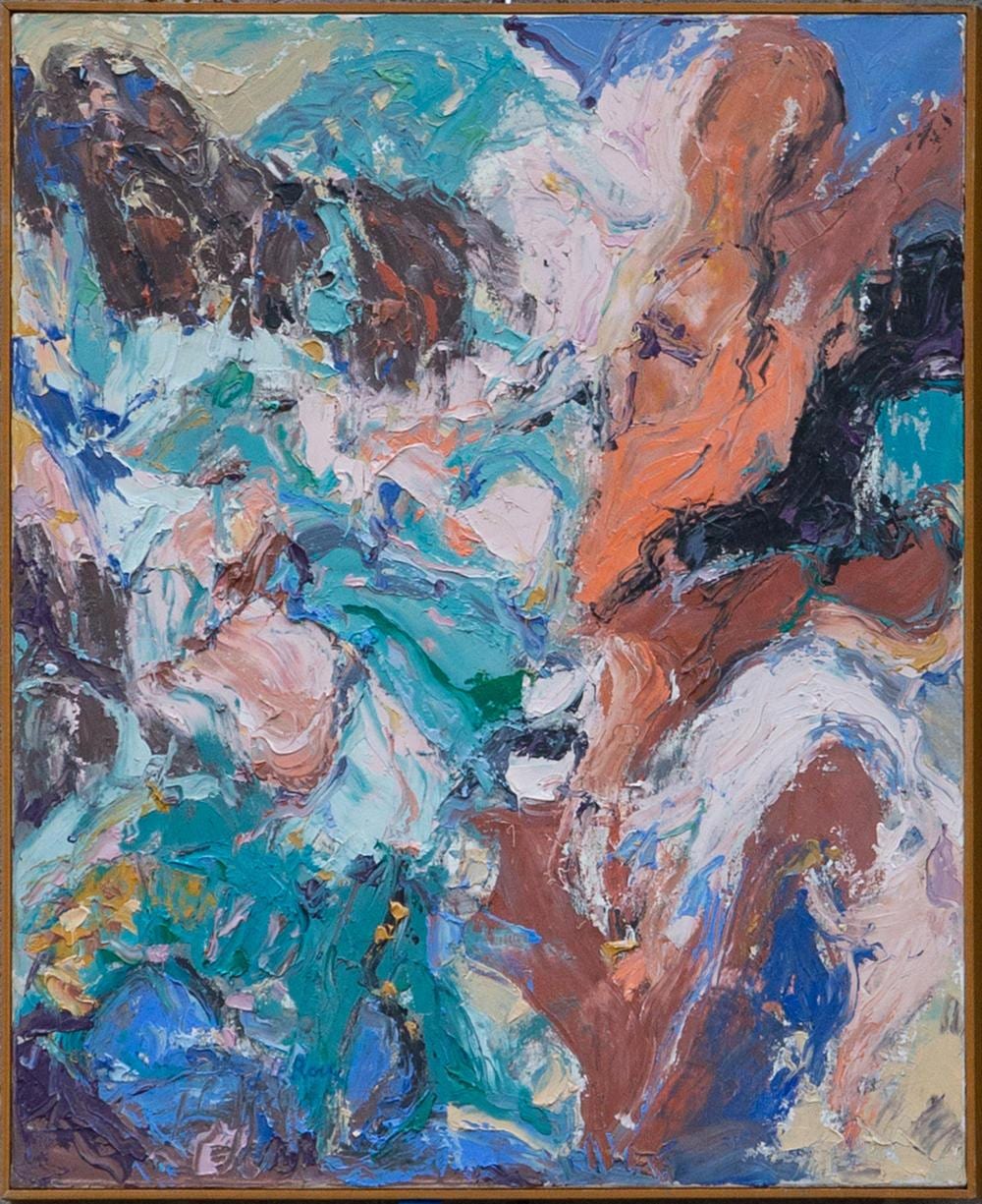 Jack LeRoux comparable auction result: jack le roux french 1943 abstract composition oil on canvas