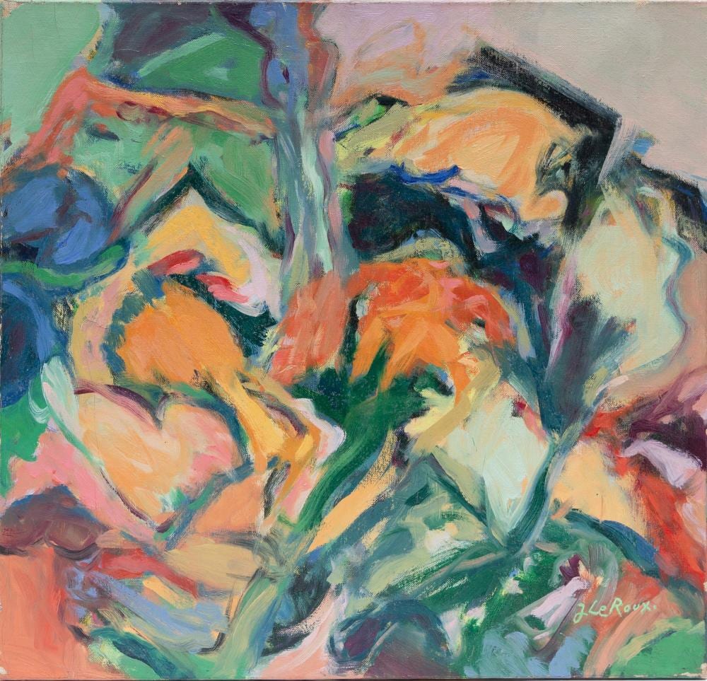 Jack LeRoux comparable auction result: jack le roux french 1943 abstract composition oil on canvas