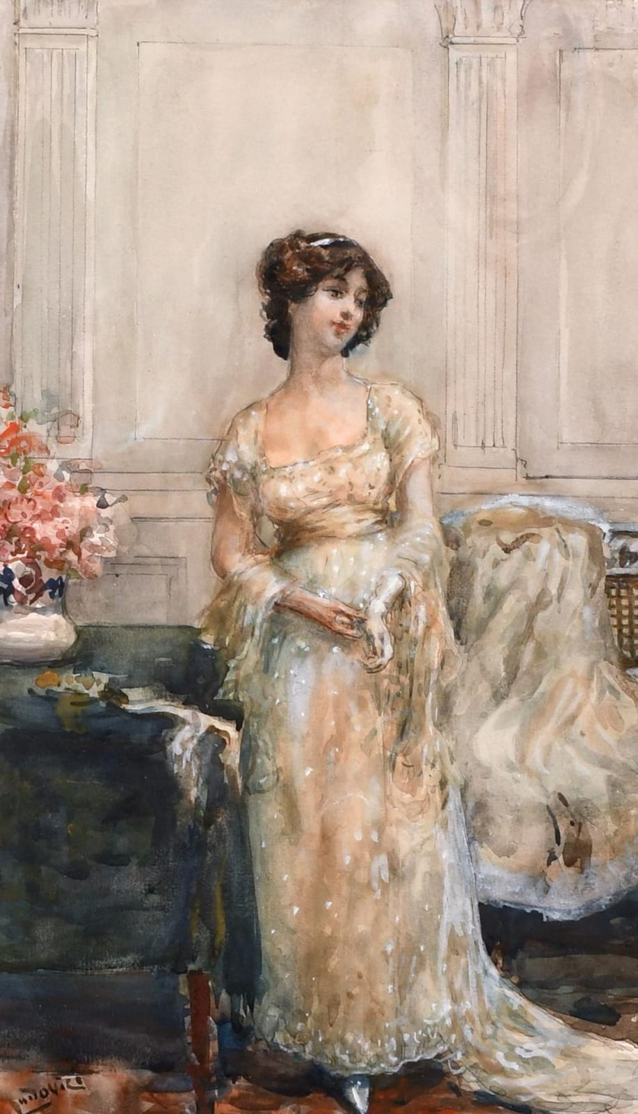 albert ludovici 1852 1932 british scene of an elegant lady in an interior with a vase of flowers watercolo · John Nicholson's Fine Art Auctioneers & Valuers · 2021-02-17 Albert (1820) Ludovici comparable auction result: albert ludovici 1852 1932 british scene of an elegant lady in an interior with a vase of flowers watercolo