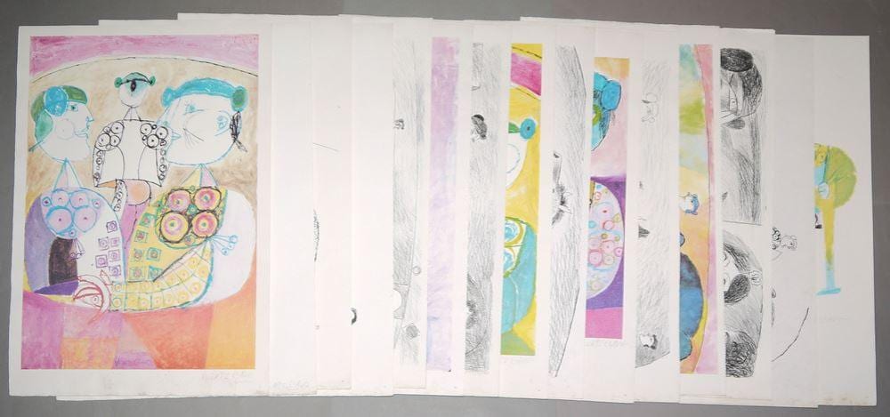 Vicente Clavo comparable auction result: vicente clavo gil k nstlermappe tauromachia mit 15 lithographien hrsg galerie zimmermann frankfurt 1992